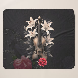 Cobertor Sherpa Elegia por uma Canção Caída – Violino Romântico Gó
