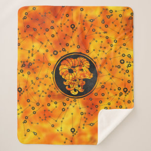 Cobertor Sherpa Elemento do fogo do sinal do zodíaco do Aries