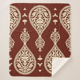 Cobertor Sherpa Elementos de vindima sobre fundo escuro