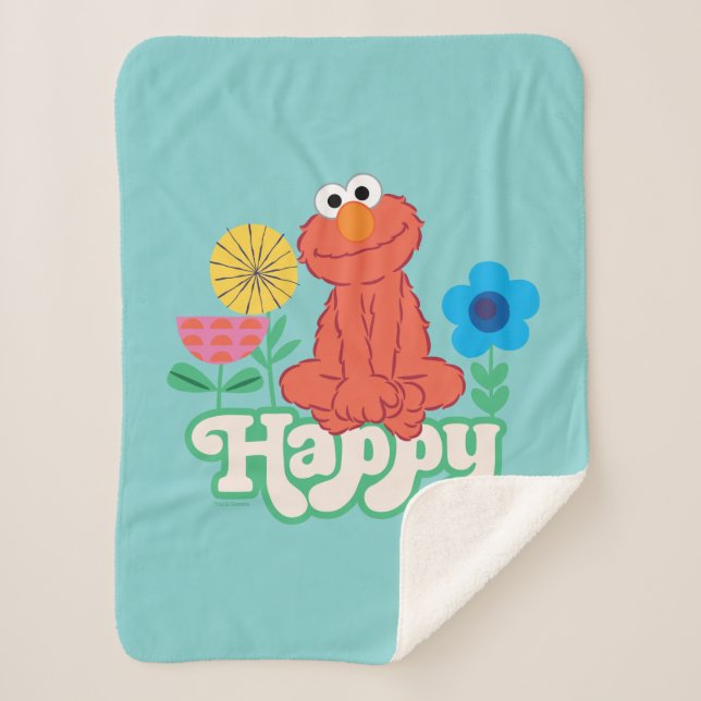 Cobertor Sherpa Elmo Happy! (Frente)