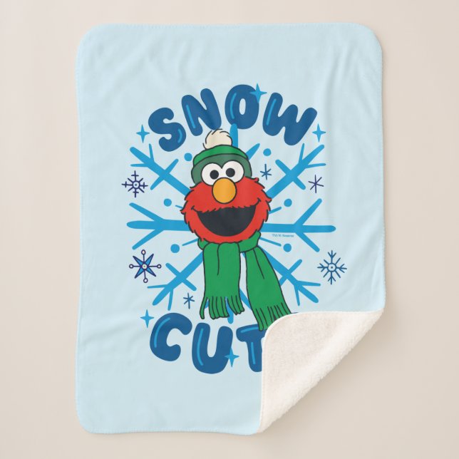Cobertor Sherpa Elmo Snow Cute (Frente)