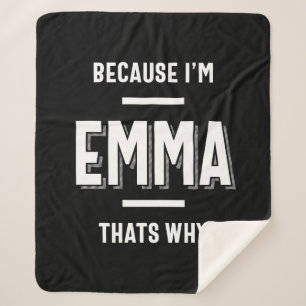 Cobertor Sherpa Emma Name Personally Women Girl