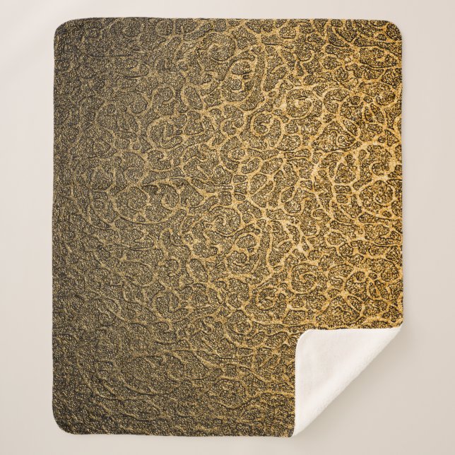 Cobertor Sherpa Encapsulamento De Luxo, Destaques De Pontos Brilha (Frente)