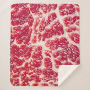 Cobertor Sherpa Encerramento da textura do bife marmoreado
