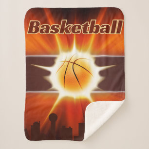 Cobertor Sherpa Energia De Basquete Ganhadora De Jogo Da Corte MVP