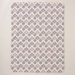 Cobertor Sherpa Enfeites de natal rosa e roxo Sherpa Blanket