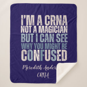 Cobertor Sherpa Enfermeira Enfermeira Personalizada Anestesia Gift