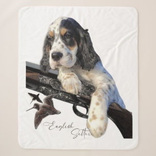 Cobertor Sherpa English Setter, cachorro fofo  Caneca de Café Fras