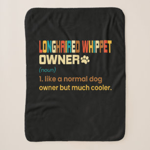 Cobertor Sherpa Engraçado Whippet Vintage Retro Dog Mãe Pai