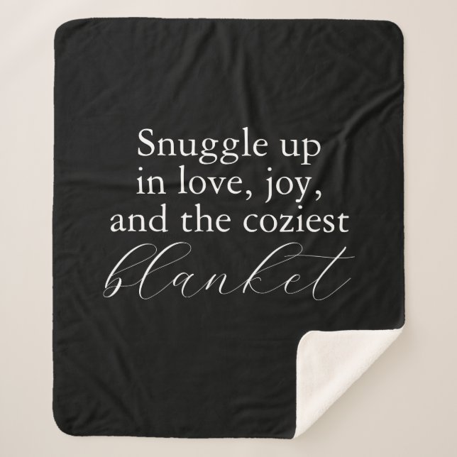 Cobertor Sherpa Enrole-se com amor | Crie seu próprio Sherpa (Frente)