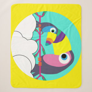 Cobertor Sherpa Ensino Superior Pré-escolar Crianças Toucan