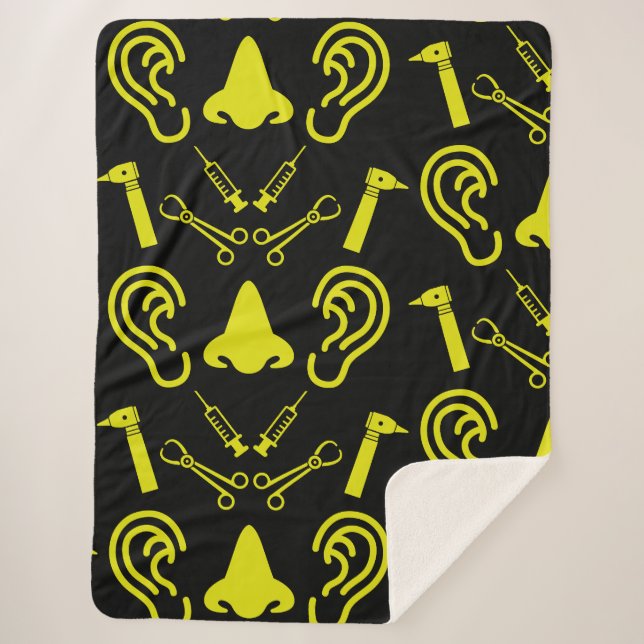 Cobertor Sherpa ENT Otolaringology Otorhinolaringologista (Frente)