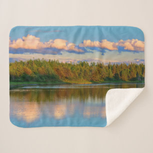 Cobertor Sherpa Entrada ao pôr do sol   New Brunswick, Canadá