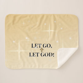 Cobertor Sherpa Envolto em Sua Luz Solte Deixe Deus