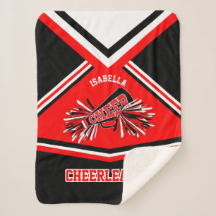 Cobertor Sherpa Equipamento 📣 cheerleader - Vermelho, Branco e Pr