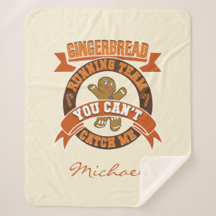 Cobertor Sherpa Equipe de Pão de Natal Personalizado