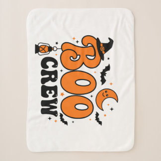 Cobertor Sherpa Equipe Fofo do Boo Retro Design Assustador de Hall