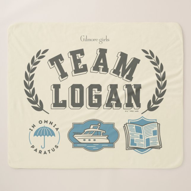 Cobertor Sherpa Equipe Logan Gilmore Girls Design (Frente (Horizontal))