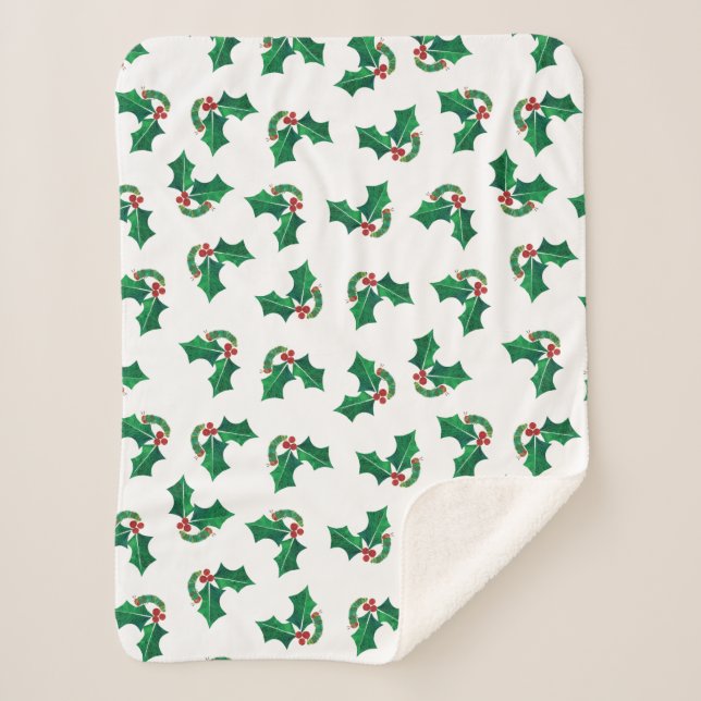 Cobertor Sherpa Eric Carle Christmas Caterillar (Frente)