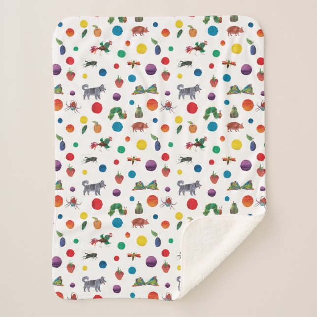 Cobertor Sherpa Eric Carle | Eric Carle Animal Pattern (Frente)