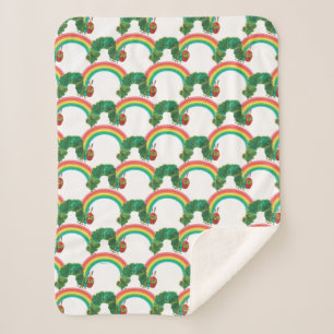 Cobertor Sherpa Eric Carle O Padrão De Lagarta Muito Faminto