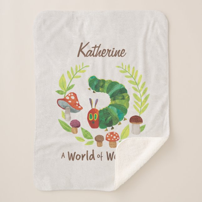 Cobertor Sherpa Eric Carle | Um mundo maravilhoso (Frente)