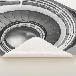 Cobertor Sherpa Escada Circular BW