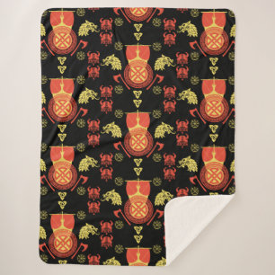 Cobertor Sherpa Escandinávia Viking Norsêmen Home Decor
