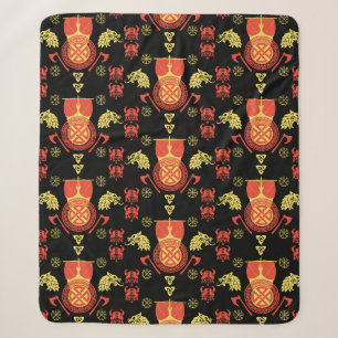 Cobertor Sherpa Escandinávia Viking Norsêmen Home Decor