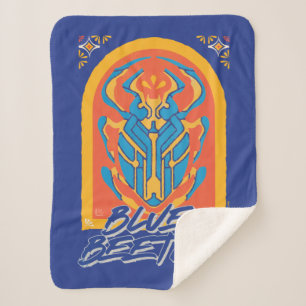 Cobertor Sherpa Escaravelho Azul Talavera Gráfico