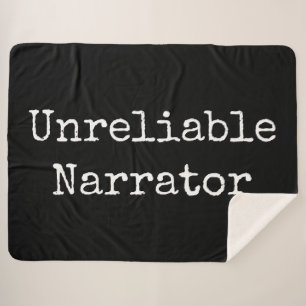 Cobertor Sherpa Escritor - Narrador I não confiável