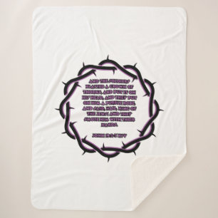 Cobertor Sherpa Escritura Versa da Bíblia do John 19:2-3 KJV