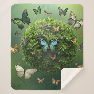 Cobertor Sherpa Esfera da Natureza Harmonia Borbol