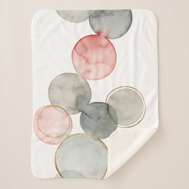 Cobertor Sherpa Esferas douradas (Frente)