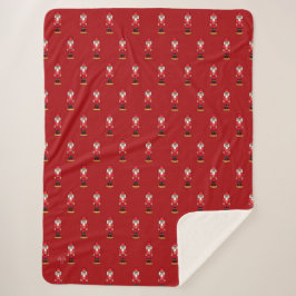 Cobertor Sherpa Esmagador de Nozes Vermelho
