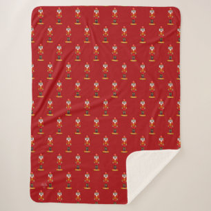 Cobertor Sherpa Esmagador de Nozes Vermelho