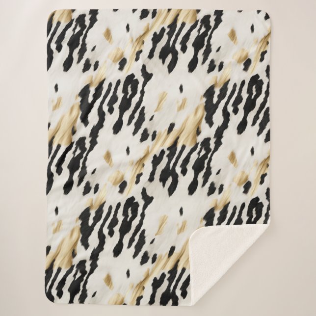 Cobertor Sherpa Espada Dourada branca do sudoeste (Frente)