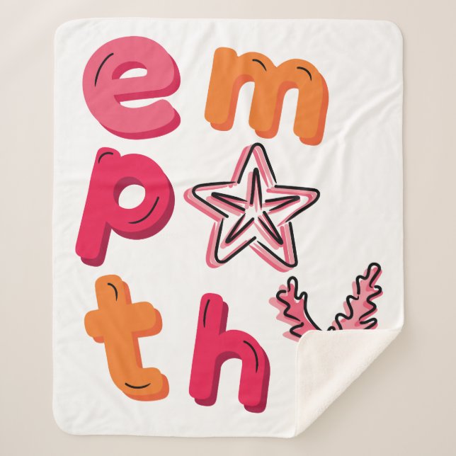 Cobertor Sherpa Espalhe a empatia para os oceanos (Frente)