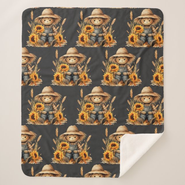 Cobertor Sherpa Espantalho (Frente)