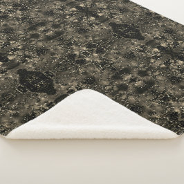 Cobertor Sherpa Espelhamento que parece veluz, tons beges clássico