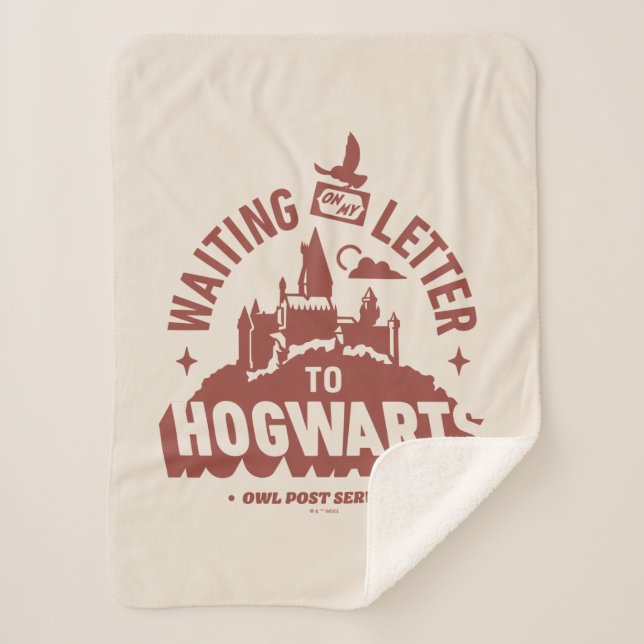 Cobertor Sherpa Esperando minha Carta de HOGWARTS™ (Frente)