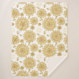 Cobertor Sherpa Espessura do sol II em branco