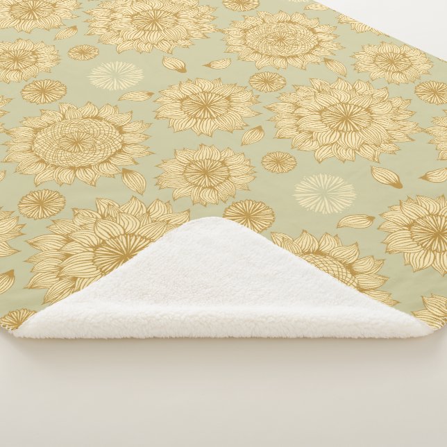 Cobertor Sherpa Espessura do Sol II em Oliva Leve (3/4)