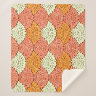 Cobertor Sherpa Espetáculo de Shell: Padrões do mar de Abstrato