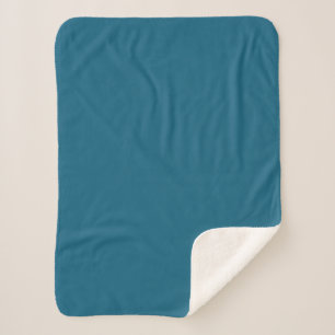 Cobertor Sherpa Espira azul (cor sólida)