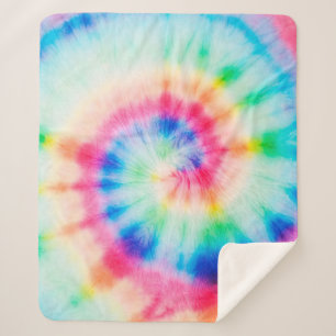 Cobertor Sherpa Espiral De Aquarela. Artística Orgânica Suja Art.