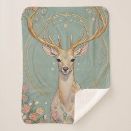 Cobertor Sherpa Espírito Gentil: Um Pastel Veado