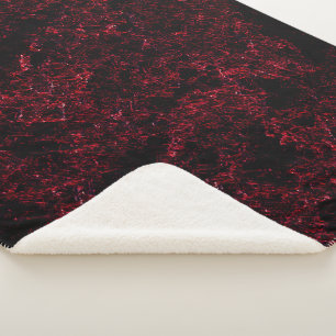 Cobertor Sherpa Esponja vermelha espessa sobre fundo vermelho escu