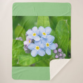 Cobertor Sherpa Esqueça-me-não