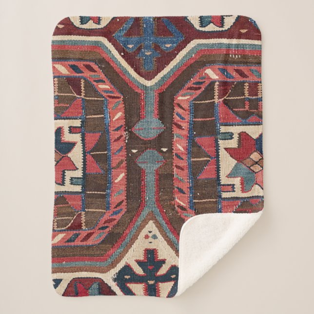 Cobertor Sherpa Esse Kilim Arizona Estilo De Cowboy Ocidental  (Frente)